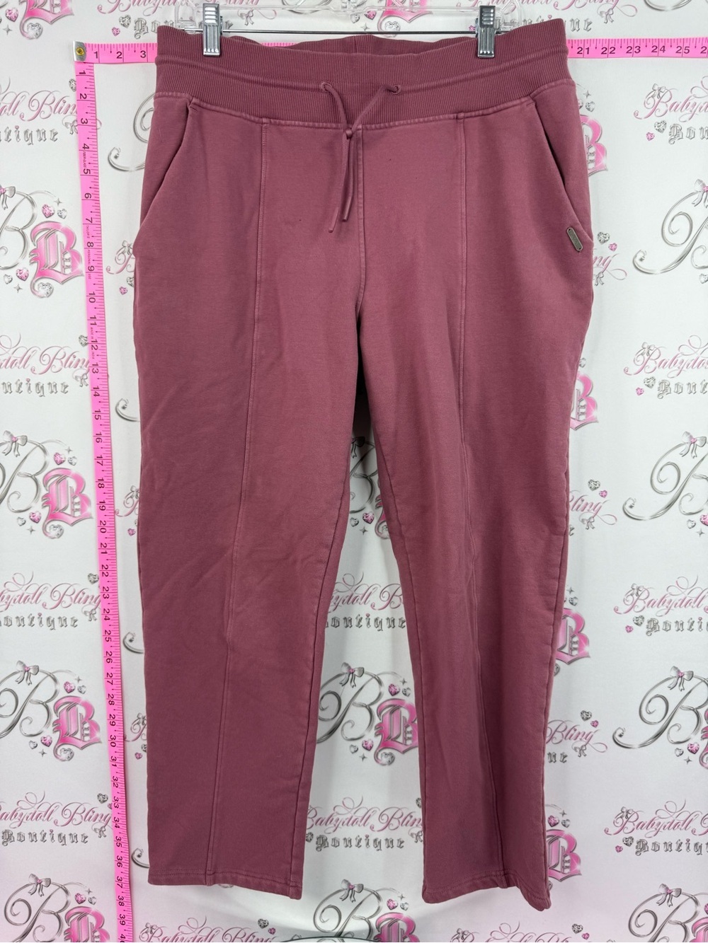 Lole pants sweats lounge Drawstring Knit Pants in Dusty Mauve